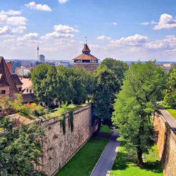 Burggarten - Blick in den Graben (09/2023)