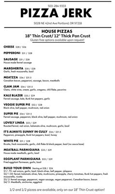 Menu photo 3 Pizza Jerk Portland, OR