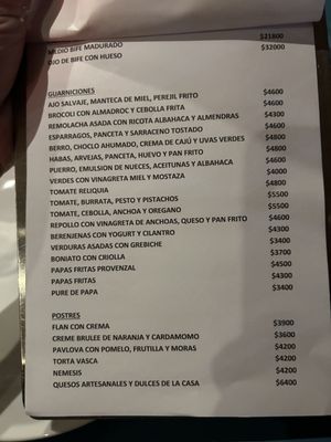 Menu photo 6 Corte Comedor Buenos Aires, C