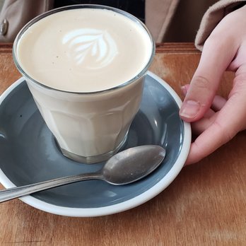 The Fumbally - She ordered tea and received this by mistake.  Unsure what it was. - Coffee & Tea Near Me - Dublin, D