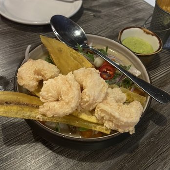 Jalea - Ceviche with the shrimp on top! Yuuuuuuuum! - Peruvian Near Me - Saint Charles, Missouri
