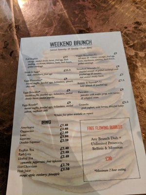 Menu photo 2 28 West Bar & Grill London, XGL
