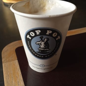 Top Pot Doughnuts - 8 oz cappuccino - Bakeries Near Me - Seattle, Washington