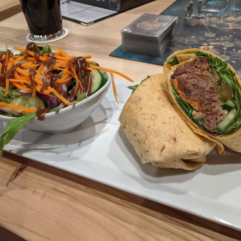 Level One Game Pub - Duck Confit Banh Mi Wrap w/ side salad - Lounges Near Me - Ottawa, Ontario