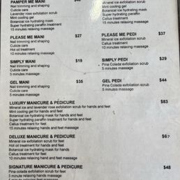 Nail service menu as of 4/2024 Nail service menu as of 4/2024