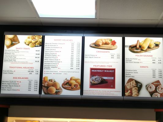 Menu photo 2 Kolache Factory Plano, TX