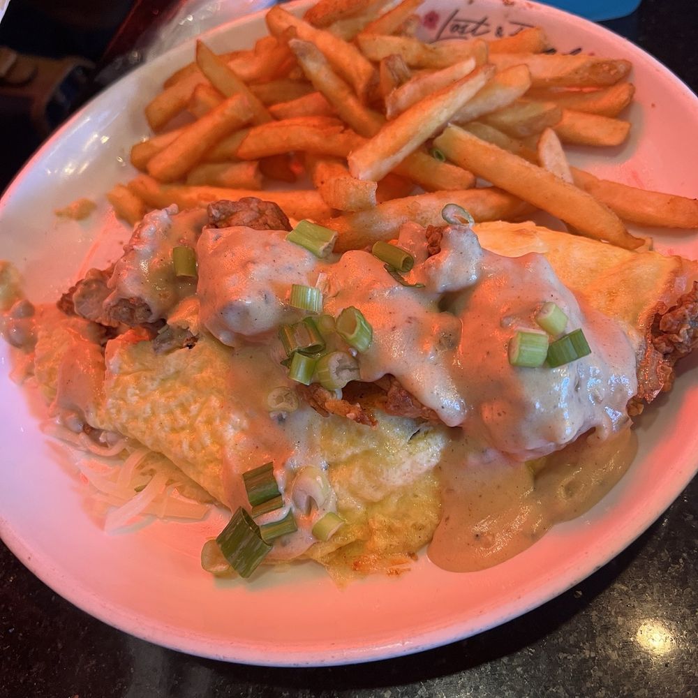 Lost & Found - Fried Chicken Omelet. - Cocktail Bars Near Me - Houston, Texas Lost & Found - Fried Chicken Omelet. - Cocktail Bars Near Me - Houston, Texas