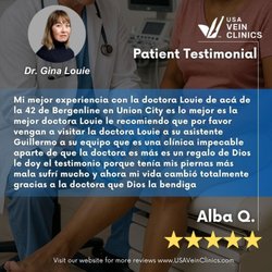 Gina Louie, MD  - USA Vein Clinics - Patient Testimonial - Spanish