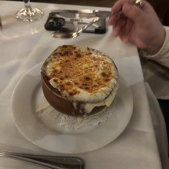 Amber Steakhouse - French Onion Soup - Steakhouses Near Me - Brooklyn, New York