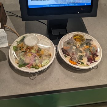 The Green House - two bowls of food in front of a computer - Vegetarian Near Me - San Francisco, California The Green House - two bowls of food in front of a computer - Vegetarian Near Me - San Francisco, California