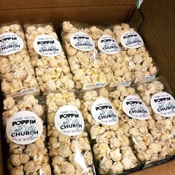 Custom popcorn bags. 
Party Favor Size popcorn bags perfect for events, weddings, showers and more!