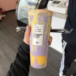 Taro Creme Brulee Milk Tea