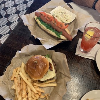 Harry Caray's - HOLY COW! BURGER and FOOT-LONG CHICAGO STYLE HOT DOG. - Sports Bars Near Me - Chicago, Illinois Harry Caray's - HOLY COW! BURGER and FOOT-LONG CHICAGO STYLE HOT DOG. - Sports Bars Near Me - Chicago, Illinois