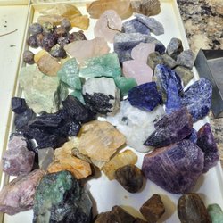 Gem Mountain Gemstone Mine - These are the gem quality stones that we found in one bucket.