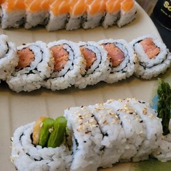 Shogun Japanese Restaurant & Sushi Bar - Spicy tuna rolls and whitefish asparagus rolls