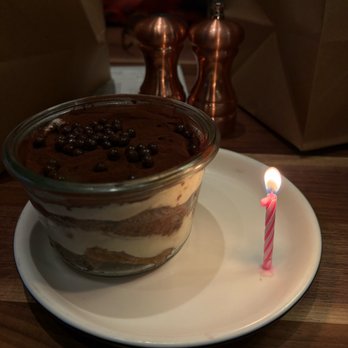 North Italia - Birthday tiramisu! - Italian Near Me - Walnut Creek, California North Italia - Birthday tiramisu! - Italian Near Me - Walnut Creek, California