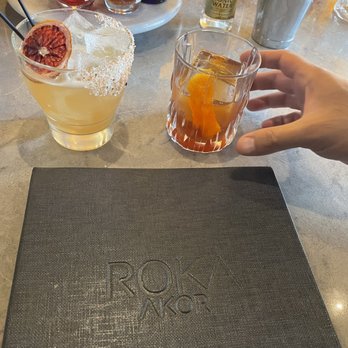 Roka Akor - Oak Brook - Orange margarita and something like an old fashioned - Japanese Near Me - Oak Brook, Illinois