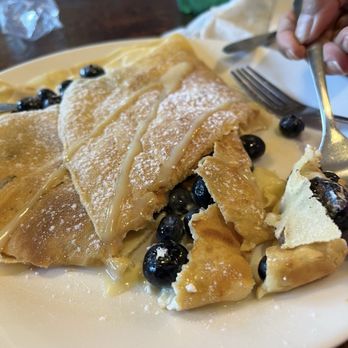 Village Crepe Haus - Blueberry American Cream Crepe - Breakfast & Brunch Near Me - Helen, Georgia Village Crepe Haus - Blueberry American Cream Crepe - Breakfast & Brunch Near Me - Helen, Georgia