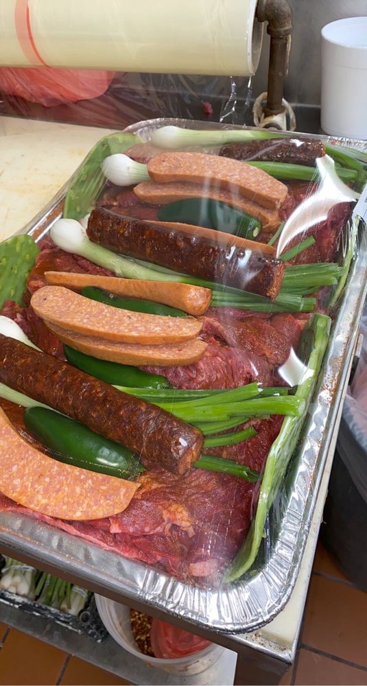 Food from La Famosa Meat Market