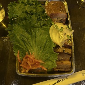 Gaja Korean Bar - Marinated Braised Pork Belly - Korean Near Me - Atlanta, Georgia
