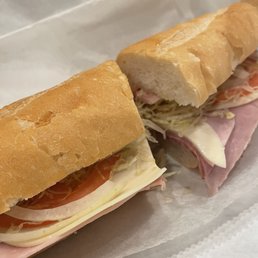 Capri sub They don't have onions so we added our own.