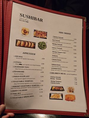 Menu photo 2 Sushi Bar Bloomington, IN
