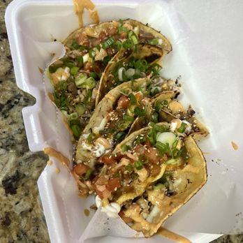 Teriyaki & More - Teriyaki chicken tacos - Food Stands Near Me - Fresno, California Teriyaki & More - Teriyaki chicken tacos - Food Stands Near Me - Fresno, California