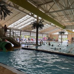 Cedar City Aquatic Center - Indoor bottom of water slide