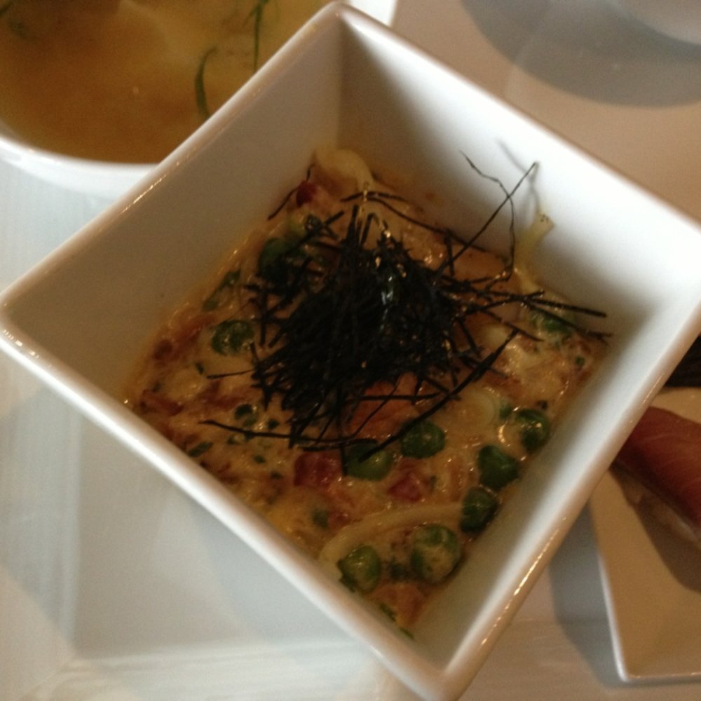 Morimoto Napa - Sea urchin carbonara. - Japanese Near Me - Napa, California