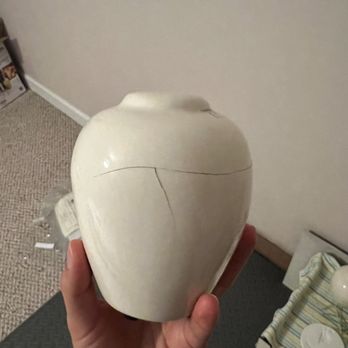 Veterinary Specialty Services - Additional picture of broken urn. - Veterinarians Near Me - Ballwin, Missouri Veterinary Specialty Services - Additional picture of broken urn. - Veterinarians Near Me - Ballwin, Missouri
