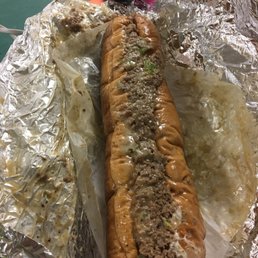 Large Pepper Jack Philly, came with a messa fries $12ish