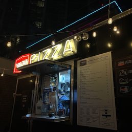 Exterior outside entrance of Via 313 Pizza - Front of the truck - Austin, Texas Exterior outside entrance of Via 313 Pizza - Front of the truck - Austin, Texas