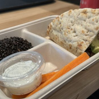 CAVA - Kids steak and avocado pita with lentils and carrots - Salad Near Me - Greensboro, North Carolina