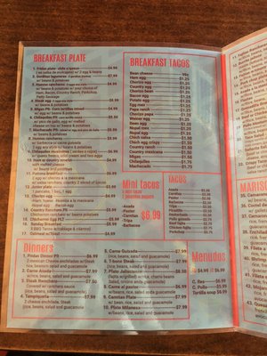 Menu photo 5 Frida’s Taqueria San Antonio, TX