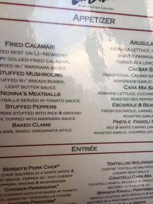 Menu photo 2 Cara Mia Restaurant Seaford, NY