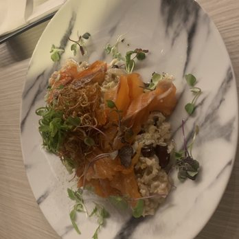 Inspire Restaurant - Another shot of salmon risotto - Asian Fusion Near Me - Markham, Ontario