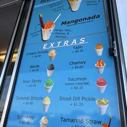 Bluebonnet Shaved Ice - Menu