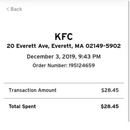 Order date, time, and location