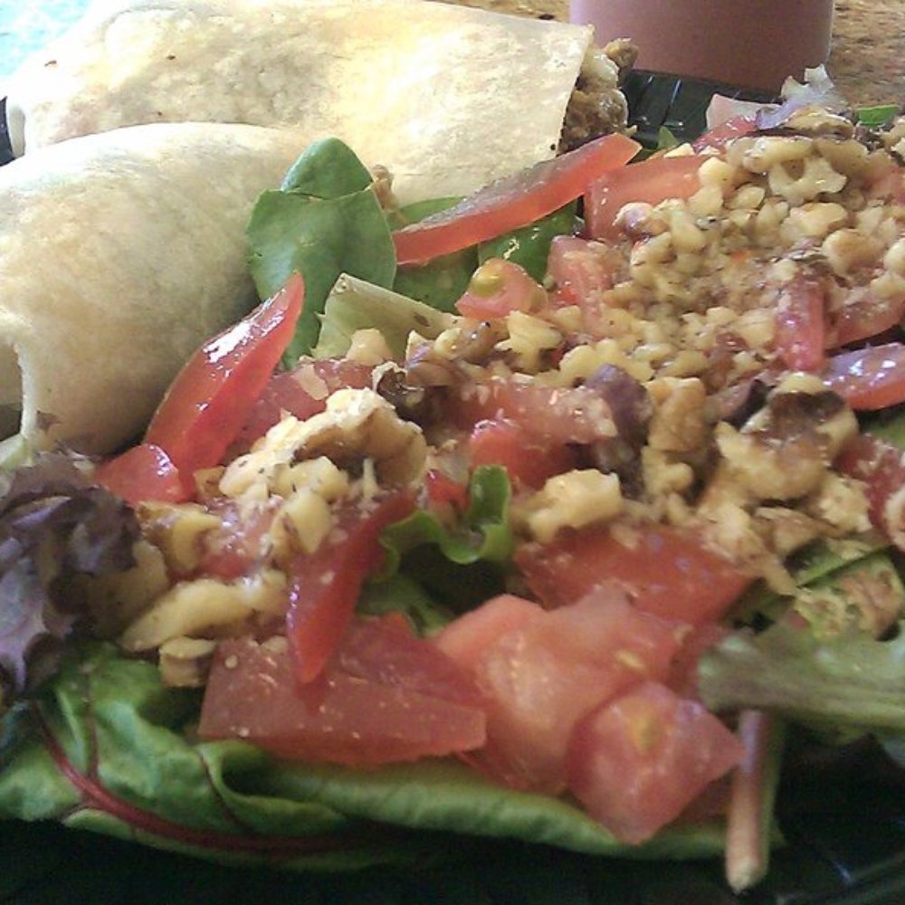Vega Caffe Mexican Deli - Machaca burrito with house salad (hold the feta!) - Delis Near Me - Chula Vista, California Vega Caffe Mexican Deli - Machaca burrito with house salad (hold the feta!) - Delis Near Me - Chula Vista, California