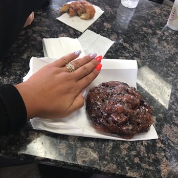 Mr T's Donut - Look how big the blueberry fritter is!!! - Donuts Near Me - Modesto, California