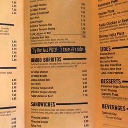 Fuzzy's Taco Shop - To go menu