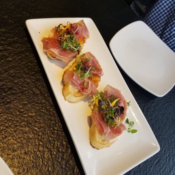 Colton's Social House - Prosciutto & Apricot Crostinis - New American Near Me - Clovis, California