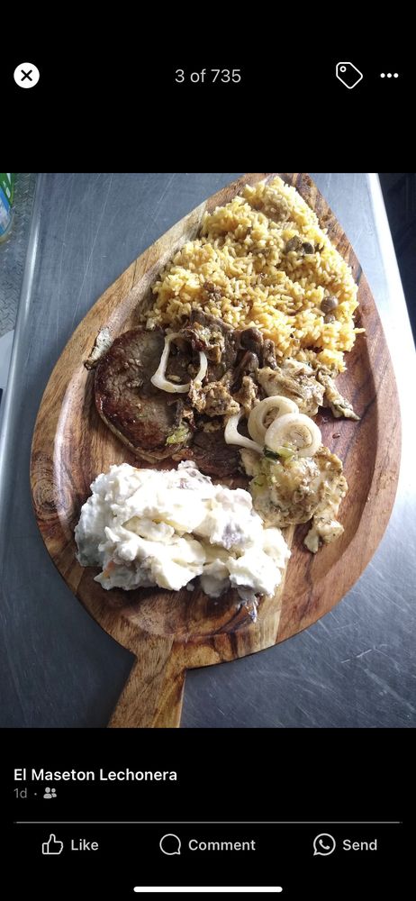 Food from El Maseton Lechonera