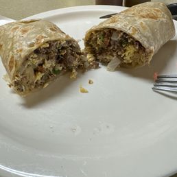 Machacado burrito.