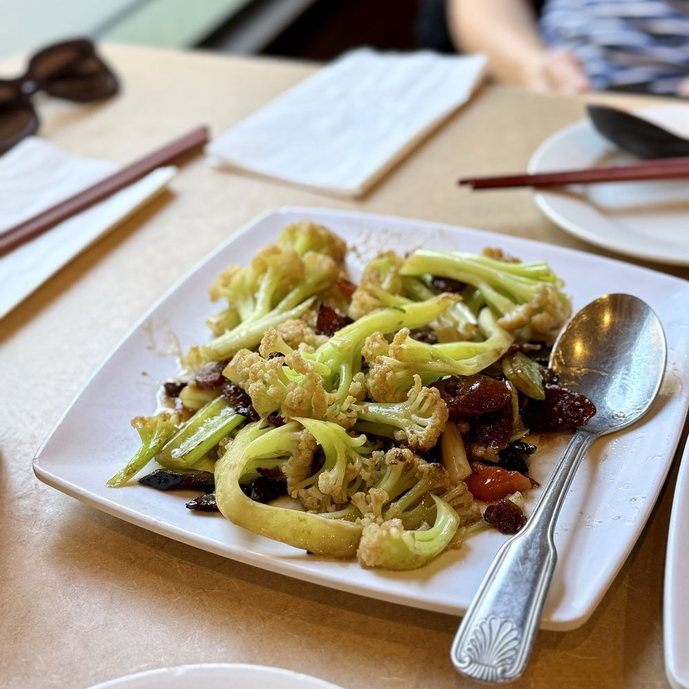 C & M Bistro - Sautéed cauliflower w/Chinese sausage and pork - Cantonese Near Me - Oakland, California C & M Bistro - Sautéed cauliflower w/Chinese sausage and pork - Cantonese Near Me - Oakland, California