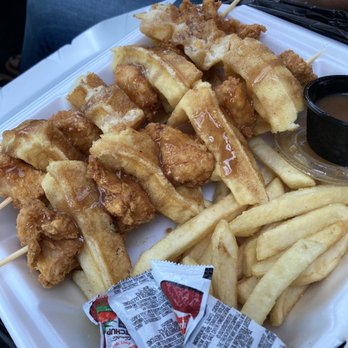 Kabob Kaboose - Chicken and Waffles - Food Trucks Near Me Kabob Kaboose - Chicken and Waffles - Food Trucks Near Me