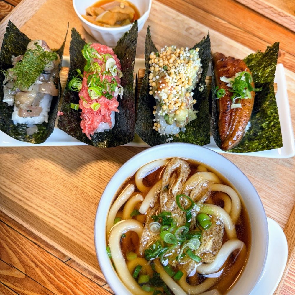 MORU - Hand rolls with side of udong - Japanese Near Me - Fort Lee, New Jersey MORU - Hand rolls with side of udong - Japanese Near Me - Fort Lee, New Jersey