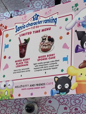Menu photo 2 Hello Kitty And Friends Cafe Universal City, CA