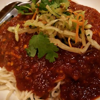 Red Hot Chilli Pepper - New, red cili noodles. Too much preserved bean taste, sauce too gelatinous - Chinese Near Me - San Carlos, California Red Hot Chilli Pepper - New, red cili noodles. Too much preserved bean taste, sauce too gelatinous - Chinese Near Me - San Carlos, California