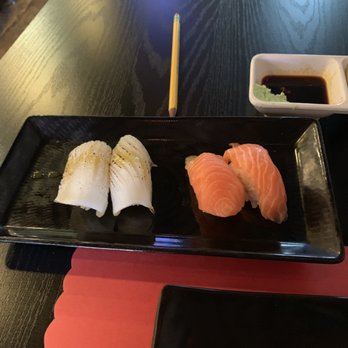 Sushi Yu - Ika and Salmon Nigiri - Japanese Near Me - Alhambra, California